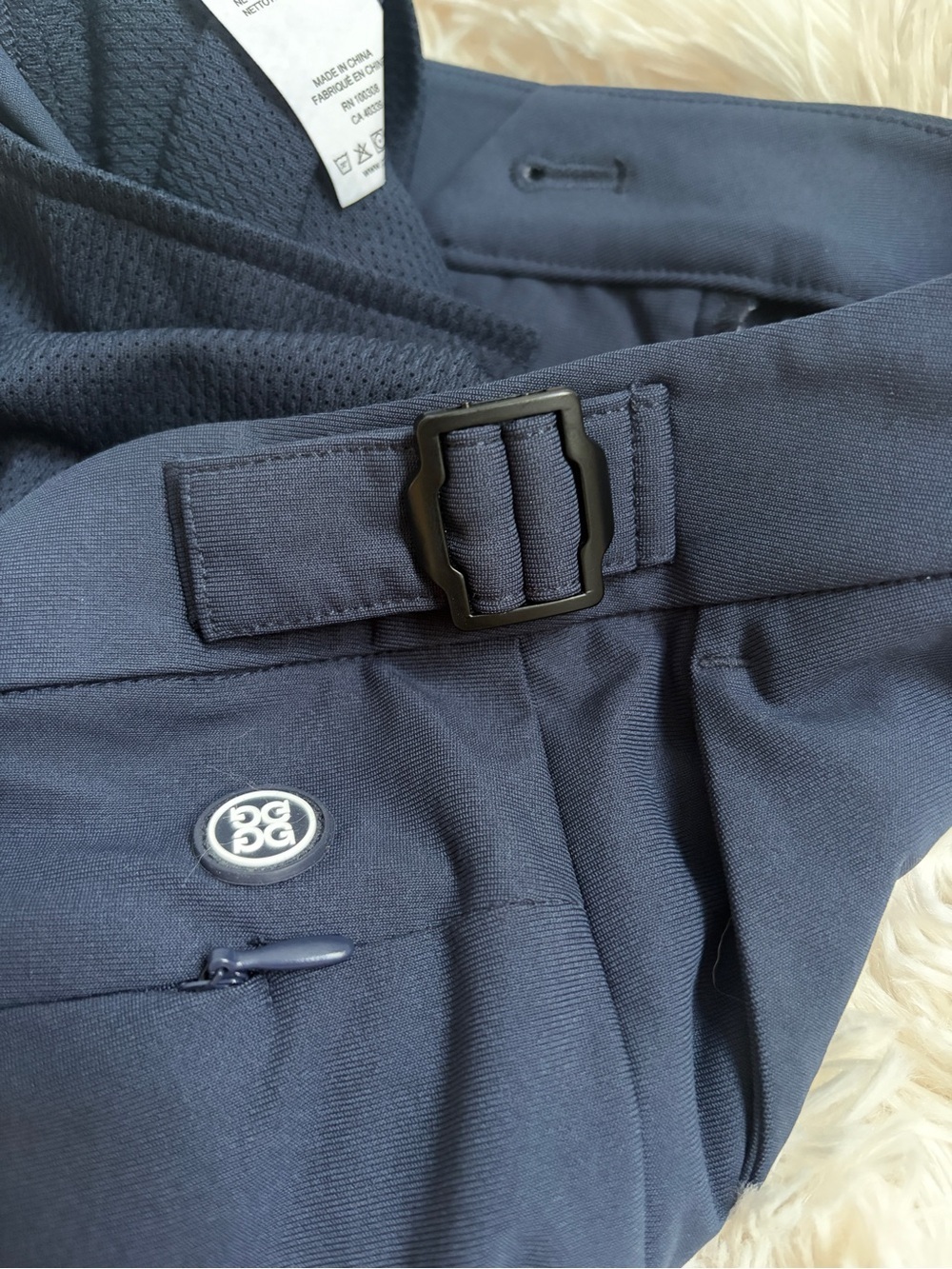 G/Fore Men's Tech Tab 4 Way Stretch Golf Pants Trouser Navy Blue 32x28 G4MS23B91 - Picture 10 of 12